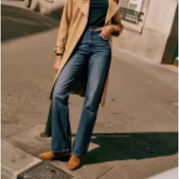 Serge Trousers in Bleu denim foncé size 38 (US 8) - Picture 1 of 8